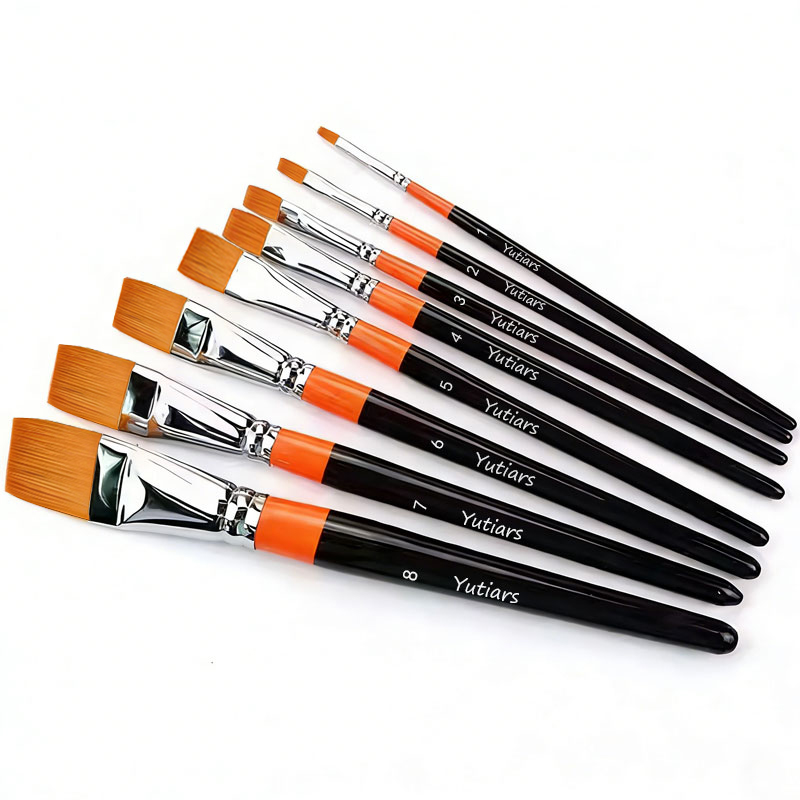 8 Buah Set Kuas Cat Datar Prof - Gouache Paint Set ulasan dan harga